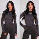 UNIQUE THE LABEL ROBYN LONGSLEEVE CHARCOAL