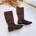 *LAATSTE MAAT 37* BASIC SUEDINE LAARS MVP-318 - BROWN