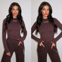 UNIQUE THE LABEL ROBYN LONGSLEEVE CACAO