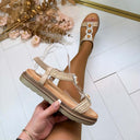 GRIECHISCHE SANDALE 22-83 - BEIGE