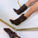 BOTTES À TALON ÉPAIS SEMELLE CRANTÉE DES8098