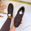 LIU JO CONNOR 01 SNEAKER COW SUEDE BF6045/PX245 - MOKA