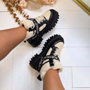 BUFFALO ASPEN COM BOOT 18593 - BLACK/CREAM