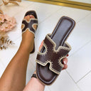 CHANNA SLIPPER GQ8-069 - BROWN