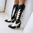CHLOE COWBOY-STIEFEL T-295 - SCHWARZ