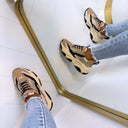 STEVE MADDEN POSSESSION-E SNEAKER 0033 - KHAKI/BLACK