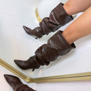 FEINER WILDLEDERSTIEFEL MIT ABSATZ DES8032 - KHAKI/SUE