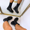 BESTSELLER BOOT DES832-1 - BLACK/PU