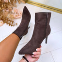CLASSIC HEEL DES610 - BROWN/SUE