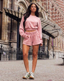 UNIQUE THE LABEL PEGGY SHORT - VINTAGE PINK
