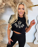 GUESS ELETTRA CN SS T-SHIRT V6YI04K4268 - BLACK