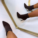 CLASSIC HEEL DES610 - BROWN/SUE