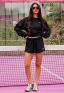 UNIQUE THE LABEL PEGGY SHORT - BLACK