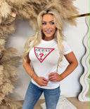 GUESS NEW SS CN ORIGINAL LOGO T-SHIRT W6YI54K4870 - G011 WHITE