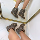 STEVE MADDEN MAVIS WEDGE 5696 - TAUPE SUEDE