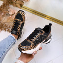STEVE MADDEN SNEAKER SEDGWICK 5441 - BLK/LEOPARD