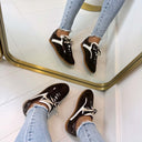 DWRS TULA POLKA DOT J7127B-03 - DRK BROWN/OFF WHITE