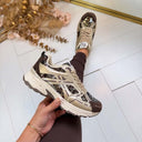 PAILLETTEN SNEAKER LT33-98 - BROWN