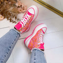 PLATEAU DETAIL SNEAKER LS-680 - FUCHSIA