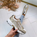 DWRS NEYA SNEAKER B11849-01 - CHAMPAGNER/WEISS