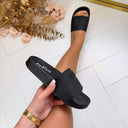 GUESS LOGO BEACH SLIPPER E6GZ17BB00F - JBLK BLACK