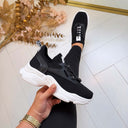 STEVE MADDEN MATCH-E SNEAKER 4643 - **BLACK**