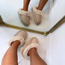GLITTER PANTOFFEL X28-PL - BEIGE