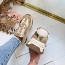 STEVE MADDEN AMPLE SNEAKER 9822 - LIGHT BRONZE