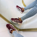 SPORTLICHER SNEAKER 8-262 - WEIN