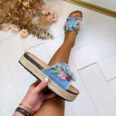 FLOWER SLIPPER AM307 - JEANS