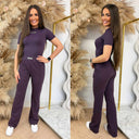 UNIQUE THE LABEL ROBYN SHORTSLEEVE DEEP BERRY