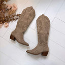 **LAATSTE MAAT 36** FLAMING SUEDE LAARS 7687A - KHAKI