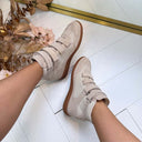 STEVE MADDEN MUSTANG WEDGE 4987 - SAND SUEDE
