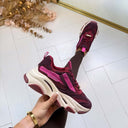 STEVE MADDEN POSSESSION-E SNEAKER 0033 - CHERRY LACQ SUEDE