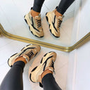STEVE MADDEN POSSESSION-E SNEAKER 0033 - KAKI/NOIR