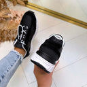 GUESS SPORTY SNEAKER FLTBRZLEA12 - BLACK