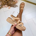 RIEMCHEN-SANDALE AM311 - NUDE