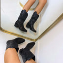 *ACTIE* DIANA COWBOY LAARS CC2332 - BLACK