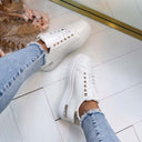 ZIP SNEAKER EV-566 - WHITE