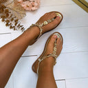 *SALE* BEACH SCHELP SANDAAL 9807 - GOLD
