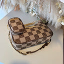 STEVE MADDEN BVITAL-8 BAG 1801 - BRN/GLD