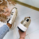 DWRS NEYA SNEAKER B11849-01 - CHAMPAGNER/WEISS