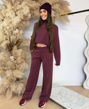 GUESS OLYMPE STRAIGHT PANTS V6YB18K4315 - G596 BORDEAUX