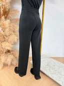 GUESS OLYMPE STRAIGHT PANTS V6YB18K4315 - BLACK