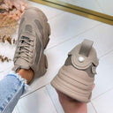 STEVE MADDEN BASKET POSSESSION-E 0033 - TAUPE FONCÉ