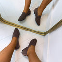 LA STRADA INSTAPPER 2111884-9020 - DK BROWN/BRONZE KNITTED