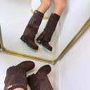 BOTTES SUEDINE VEGAS DES8076 - KAKI/DAIM