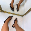 SPARKLY HEEL 9869 - BROWN