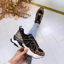 STEVE MADDEN SNEAKER SEDGWICK 5441 - BLK/LEOPARD