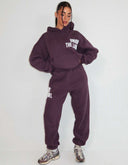UNIQUE THE LABEL ELYANA JOGGER DEEP BERRY